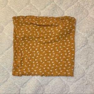 Pacsun Yellow Flower Tube Top